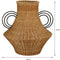 Mica Decorations Fabiola Decoratie Vaas - H43 x Ø30 cm - Rotan - Bruin