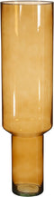 Mica Decorations Fallon Vaas - 19x19x70 cm - recycled Glas - Bruin