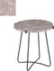 Mica Decorations Farah Bijzettafel - H45 x Ø43 cm - Metaal - Lichtbruin