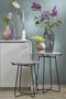 Mica Decorations Farah Bijzettafel - H45 x Ø43 cm - Metaal - Lichtbruin