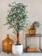 Mica Decorations Ficus Kunstplant - H110 x Ø70 cm - Groen Bont