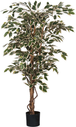 Mica Decorations Ficus Kunstplant - H150 x Ø75 cm - Groen Bont