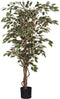 Mica Decorations Ficus Kunstplant - H150 x Ø75 cm - Groen Bont