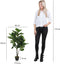 Mica Decorations Ficus Lyrata Kunstplant - H120 x Ø60 cm - Groen
