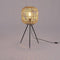 Mica Decorations Figo Vloerlamp - H76,5 x Ø32,5 cm - Bamboe - Bruin