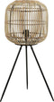 Mica Decorations Figo Vloerlamp - H76,5 x Ø32,5 cm - Bamboe - Bruin