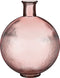 Mica Decorations Firenza Fles Vaas - H42 x Ø34 cm - Gerecycled Glas - Lichtroze