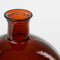 Mica Decorations Firenza Fles Vaas - H42 x Ø34 cm - Gerecycled Glas - Donkerbruin