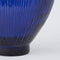 Mica Decorations Firenza Fles Vaas - H59 x Ø29 cm - Gerecycled Glas - Donkerblauw