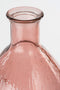 Mica Decorations Firenza Fles Vaas - H59 x Ø29 cm - Gerecycled Glas - Lichtroze