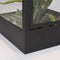 Mica Decorations Flint Lantaarn met LED Verlichting - L20 x B20 x H48 cm - Zwart