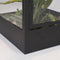 Mica Decorations Flint Lantaarn met LED Verlichting - L28 x B17,5 x H37,5 cm - Zwart