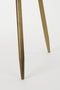 Mica Decorations Flores Bijzettafel - H42x Ø40 cm - Metaal - Brons
