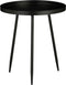 Mica Decorations Flores Bijzettafel - H44 x Ø40 cm - Metaal - Zwart