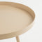 Mica Decorations Flores Bijzettafel - H49 x Ø42 cm - Metaal - Beige