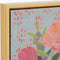 Mica Decorations Floria Muurdecoratie - L30 x H40 cm - Canvas - Meerkleurig