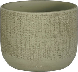 Mica decorations - Florian pot rond groen h12xd13cm