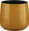 Mica Decorations Floyd Bloempot - H21 x Ø24 cm - Okergeel