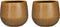 Mica Decorations Gabriel Bloempot - H14 x Ø16 cm - Keramiek - Oker
