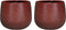 Mica Decorations Gabriel Bloempot - H16 x Ø18 cm - Keramiek - Bordeaux
