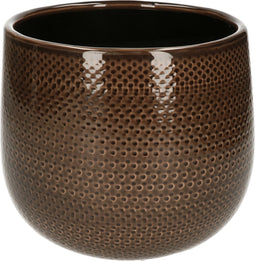 Mica Decorations Gabriel Bloempot - H16 x Ø18 cm - Keramiek - Grijs