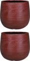Mica Decorations Gabriel Bloempot - H19 x Ø21 cm - Keramiek - Bordeaux