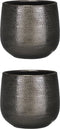 Mica Decorations Gabriel Bloempot - H19 x Ø21 cm - Keramiek - Brons