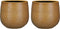 Mica Decorations Gabriel Bloempot - H19 x Ø21 cm - Keramiek - Oker