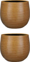 Mica Decorations Gabriel Bloempot - H20 x Ø25 cm - Keramiek - Oker