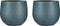 Mica Decorations Gabriel Bloempot - H25 x Ø29 cm - Keramiek - Blauw