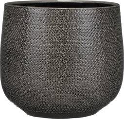 Mica Decorations Gabriel Bloempot - H25 x Ø29 cm - Keramiek - Grijs