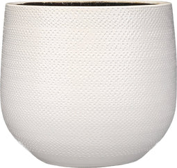 Mica Decorations Gabriel Bloempot - H25 x Ø29 cm - Keramiek - Wit