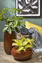 Mica Decorations Gabriel Plantenschaal - H16 x Ø32 cm - Keramiek - Oker