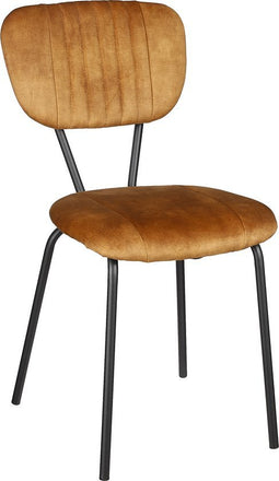 Mica Decorations Garbo Eetkamerstoel - Stof Adore - Cognac