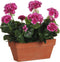 Mica Decorations Geranium Kunstplant in Balkonbak - L29 x B13 x H40 cm - Paars