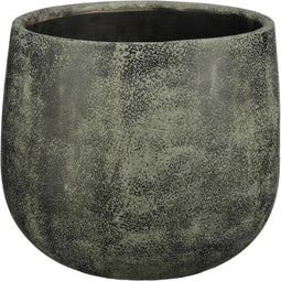 Mica Decorations Giovanni Bloempot - 18x18x16 cm - Keramiek - Groen