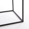 Mica Decorations Glenn Bijzettafel - L38 x B40,5 x H53,5 cm - Metaal/Glas - Zwart