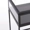 Mica Decorations Glenn Bijzettafel - L38 x B40,5 x H53,5 cm - Metaal/Glas - Zwart