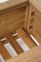Mica Decorations Glenwood Plantenbak Rechthoek op Wielen voor Buiten - L60 x B35 x H30 cm - Acaciahout - Bruin
