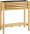 Mica Decorations Glenwood Plantenbak Rechthoek voor Buiten - L70 x B30 x H75 cm - Acaciahout - Bruin