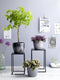 Mica Decorations Goa Bijzettafel - Set van 2 - L30 x B30 x H42 cm - Metaal - Zwart