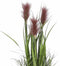 Mica Decorations - gras pluim kunstplant - groen/bruin - H80 x D35 cm