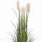 Mica Decorations - gras pluim kunstplant - groen/creme - H120 x D45 cm