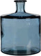 Mica Decorations Guan Fles - H26 x Ø21 cm - Glas - Blauw - Set van 2