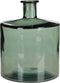 Mica Decorations Guan Fles Vaas - H26 x Ø21 cm - Gerecycled Glas - Groen