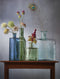 Mica Decorations Guan Fles Vaas - H26 x Ø21 cm - Gerecycled Glas - Groen