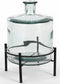 Mica Decorations Guan Fles Vaas - H26 x Ø21 cm - Gerecycled Glas - Transparant