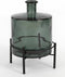 Mica Decorations Guan Fles Vaas - H26 x Ø21 cm - Gerecycled Glas - Groen