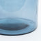 Mica Decorations Guan Fles Vaas - H26 x Ø21 cm - Gerecycled Glas - Blauw