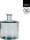 Mica Decorations Guan Fles Vaas - H26 x Ø21 cm - Gerecycled Glas - Transparant